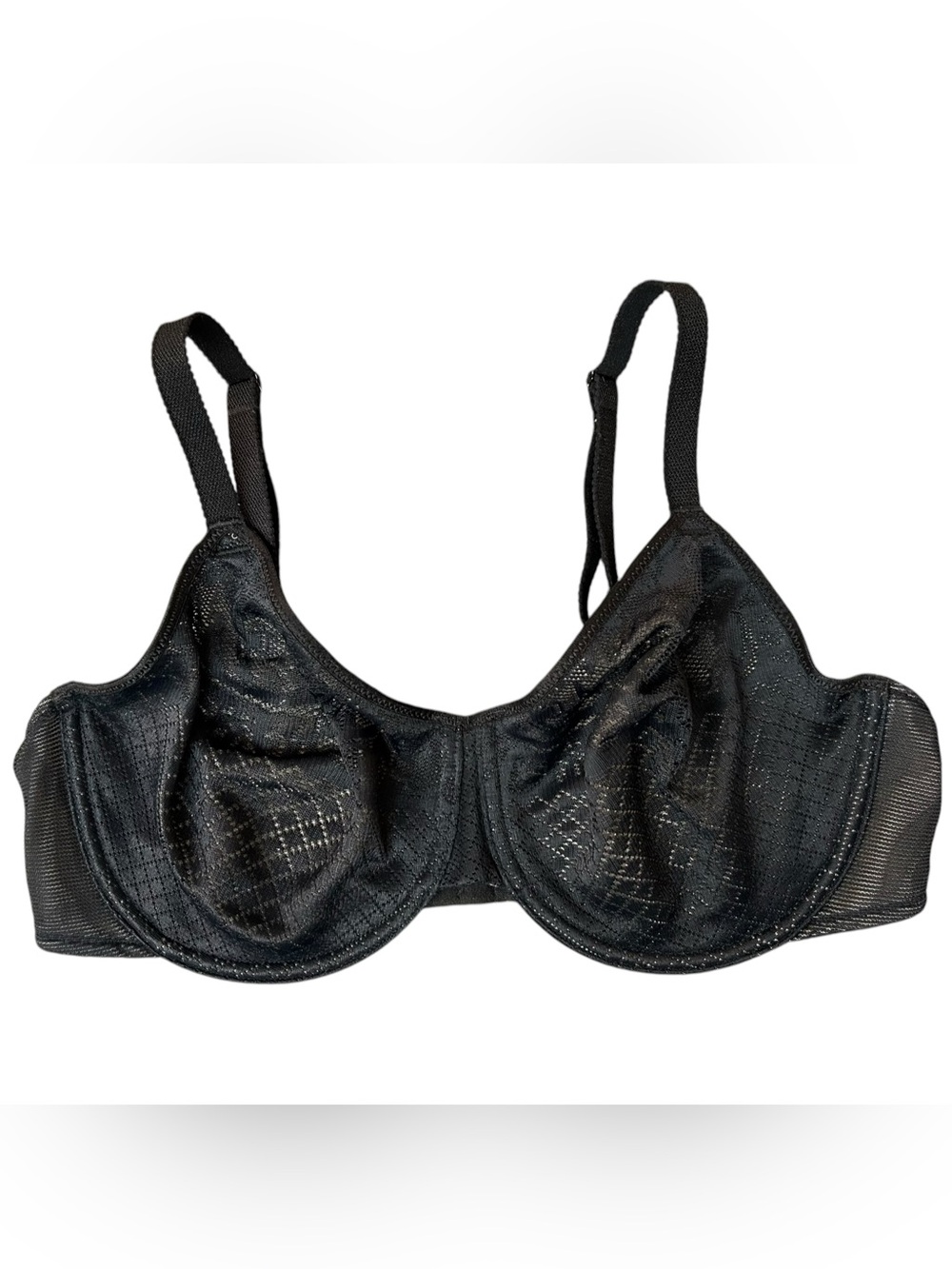 Wacoal Visual Effects Minimizer Under-wire Bra 36D #857210 Black Tan